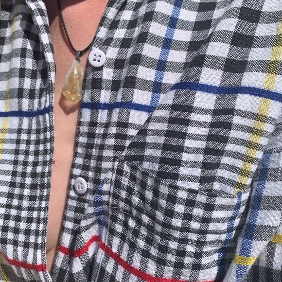 Vintage Plaid Buttonsown oversized Shirt - Picture 6 of 7